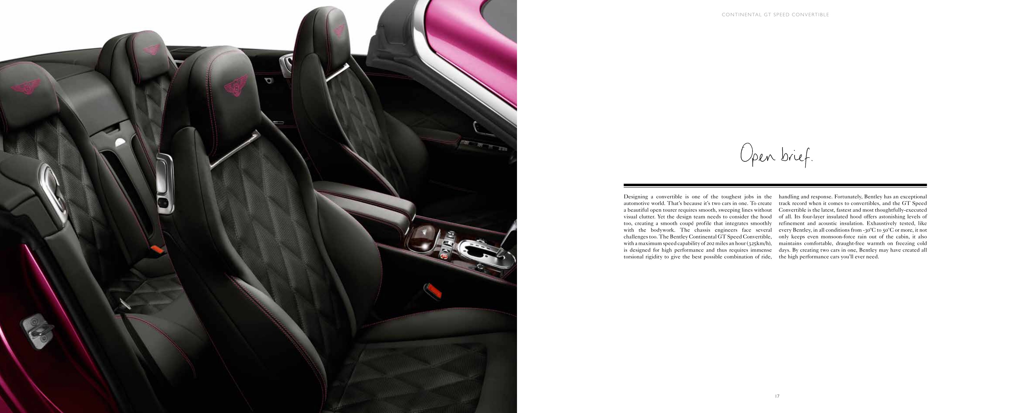 2013 Bentley Continental GTC Brochure Page 3